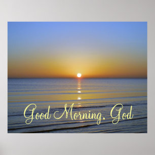 Poster Good Morning God Christian Cote