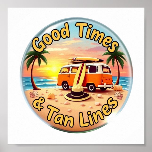 Poster Good Times et Tan Lines Téléchargement numérique - (Devant)