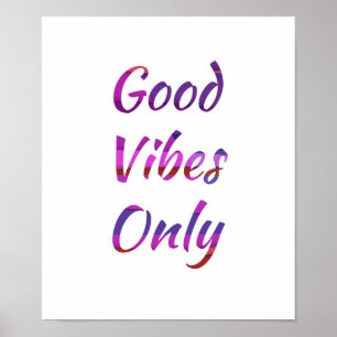 Poster Good Vibes seulement