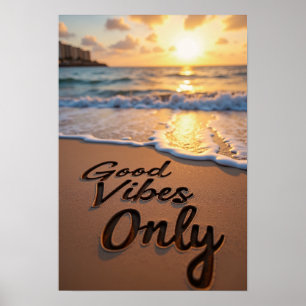 Poster Good Vibes uniquement