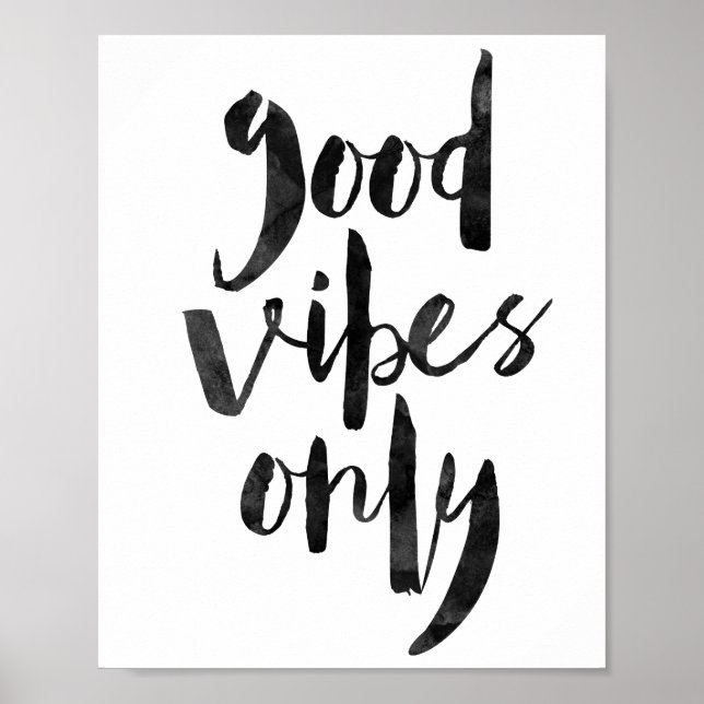 Poster Good Vibes uniquement (Devant)