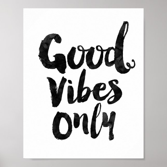 Poster Good Vibes uniquement (Devant)