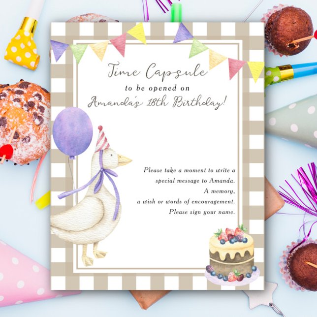 Poster Goose Time Capsule 1er anniversaire sans sexe (Créateur téléchargé)