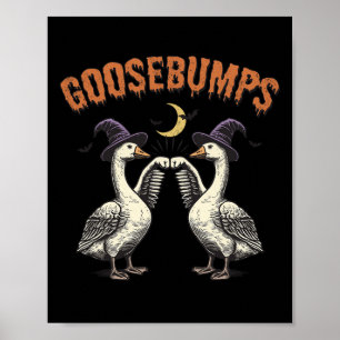 Poster Goosebumps Drôle Sorcière Oie Bumps Puns Halloween