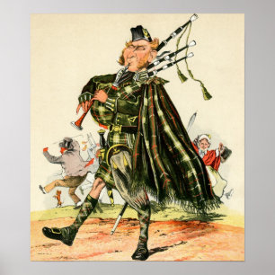 Poster Gordon Highlanders - Piper