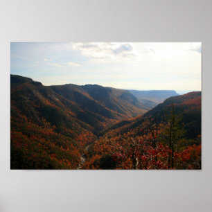 Poster Gorge de Linville en automne, Caroline du Nord