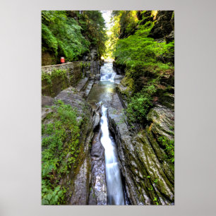 Poster Gorge d'Enfield, parc d'état de Robert Treman, New