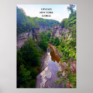 POSTER GORGE IN ITHACA NEW YORK  CANVAS PRINT