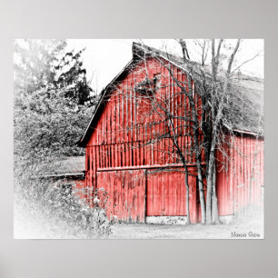 Poster Gorgeous Red Barn