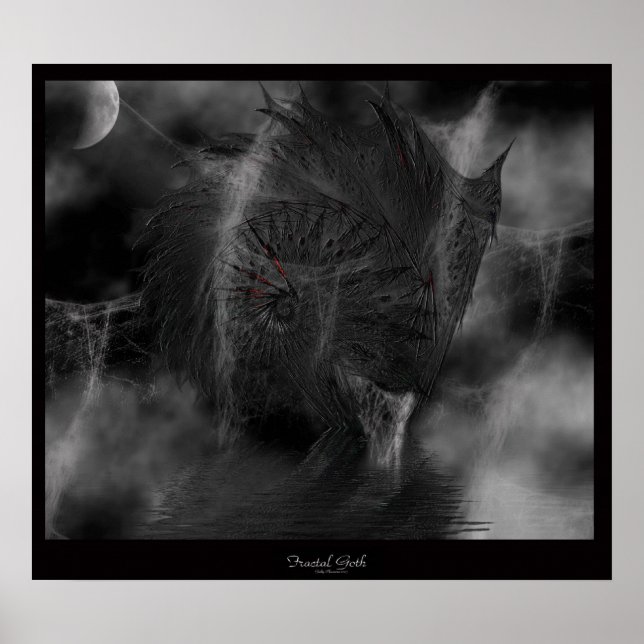 Poster Goth fractal (Devant)