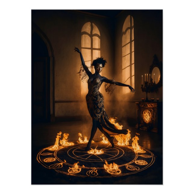 Poster Gothic Leo – Danse de Feu de l'Âme (Devant)