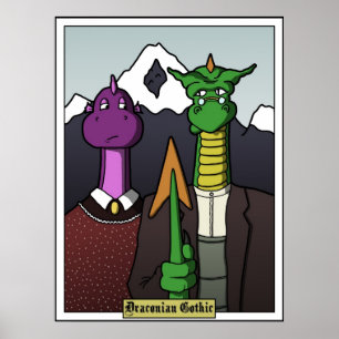 Poster gothique draconien