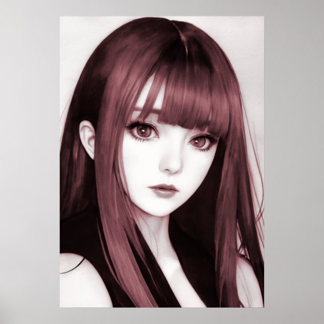 Poster Gothique Girls #008 : Beauté Ethérée (Devant)