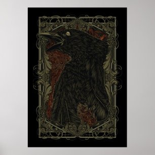Poster Gothique Le Corbeau Mort