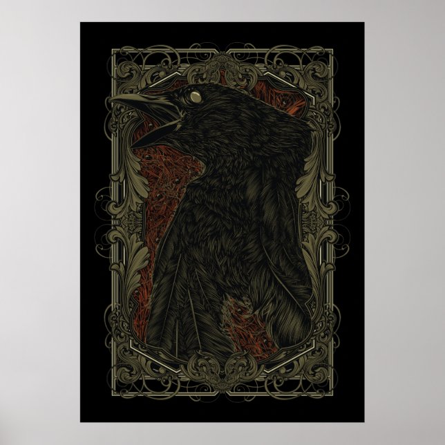 Poster Gothique Le Corbeau Mort (Devant)