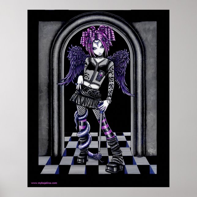 Poster gothique Natasha Tattoo Angel (Devant)