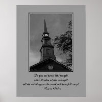 Poster gothique Quotables 'The Tower Clock'