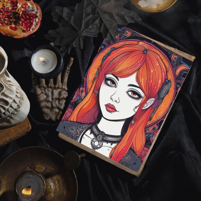 Poster Gothique Reverie Orange Girl (Créateur téléchargé)