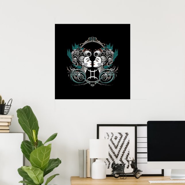 Poster gothique victorien Gemini (Bureau à domicile)