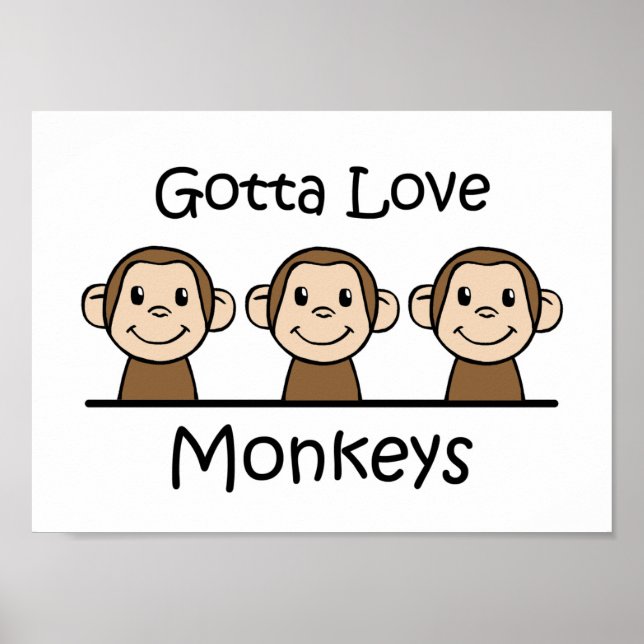 Poster Gotta Love Monkeys (Devant)