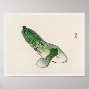 Poster Gourdes de Kōno Bairei (1844-1895)