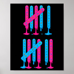 Poster Goutte de glace Tally Marks 67 Mème Compter 6 7 Br