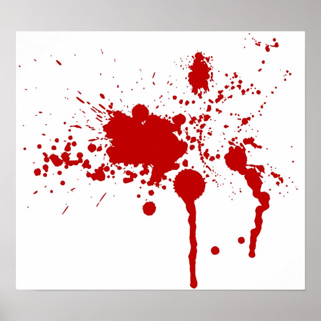 Poster Goutte de sang Bloody Bleeding Halloween (Devant)