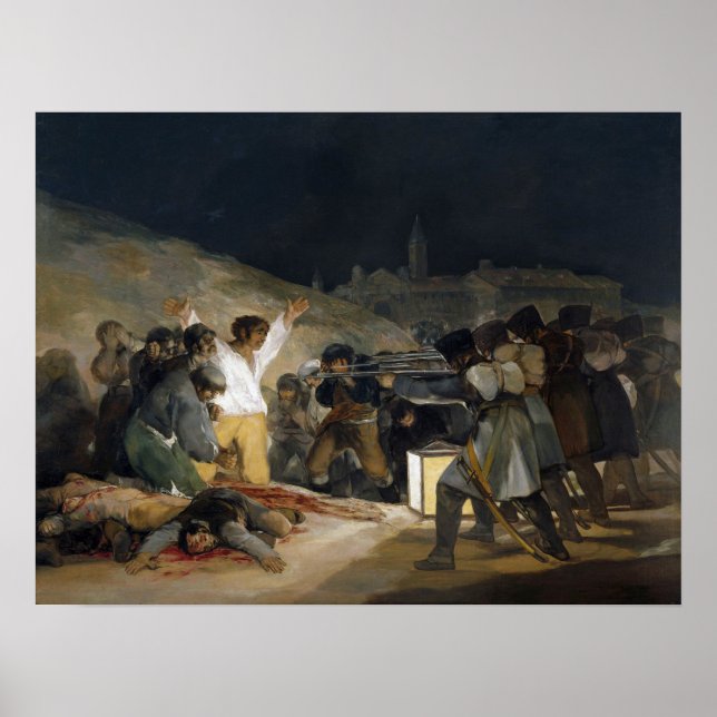 Poster Goya - 3 Mai (Exécution Des Défenseurs De Mad (Devant)