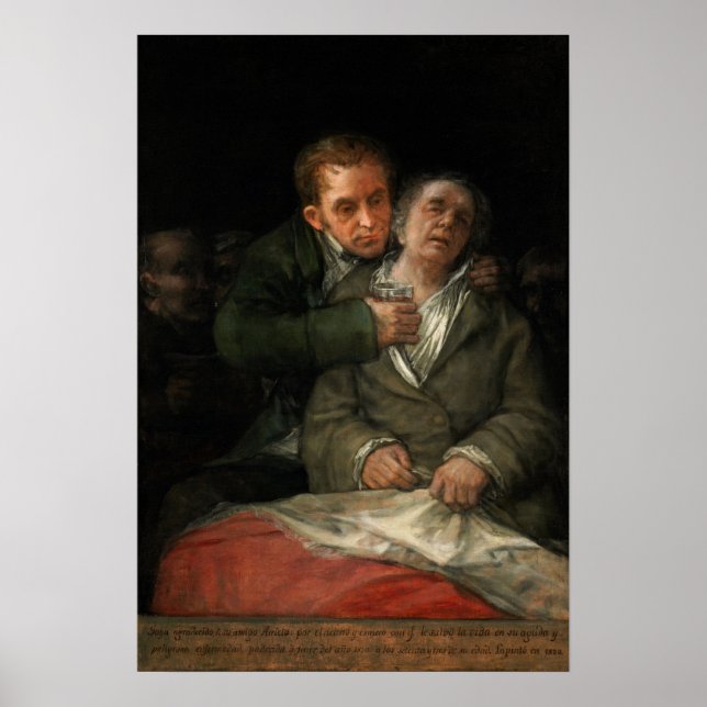 Poster Goya - Assisté Par Le Docteur Arrieta 1820 (Devant)
