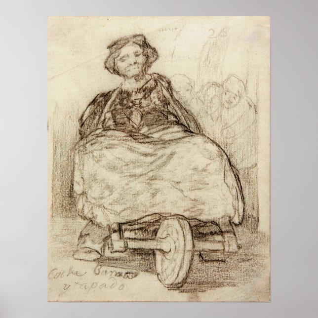 Poster Goya - Carrosse Abrité Pas Cher (Devant)