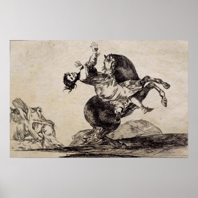 Poster Goya - Cheval d'enlèvement 1823 (Devant)