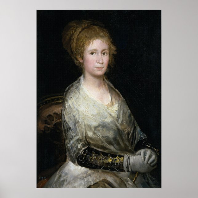 Poster Goya - Femme de l'artiste Josef Bayu 1814 (Devant)