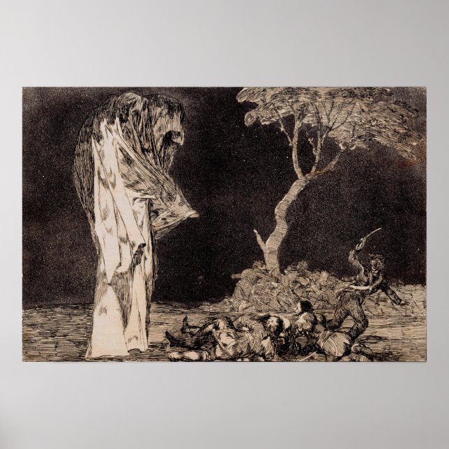 Poster Goya - La folie effrayante (Devant)