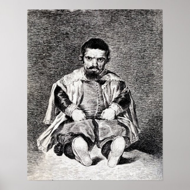 Poster Goya - Le Nain Sebastian Morra À La Cour De ... (Devant)