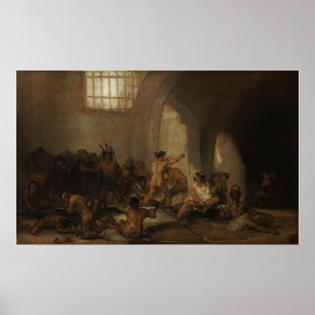 Poster Goya - Mad House 1812 (Devant)