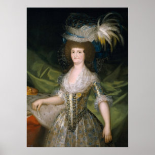 Poster Goya - Marie-Louise de Parme Reine d'Espagne 1790