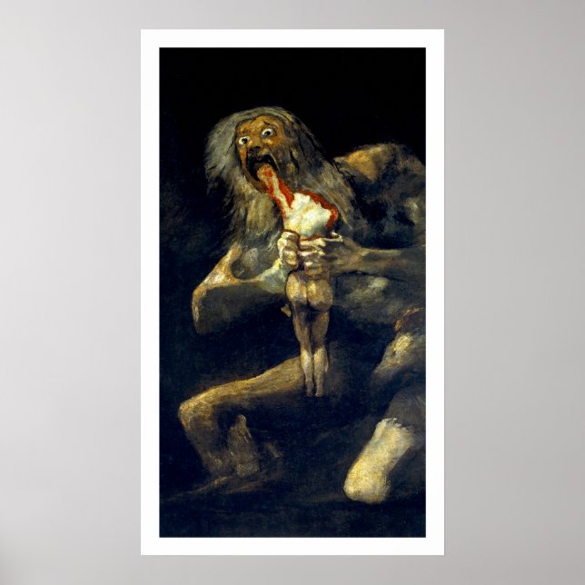 Poster Goya : Saturne dévorant son fils (Devant)