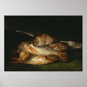 Poster Goya - Vie morte avec poutre d'or 1812