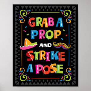 Poster GRABER UN PROP ET FRAPPER UN POSE-Party Signaler I