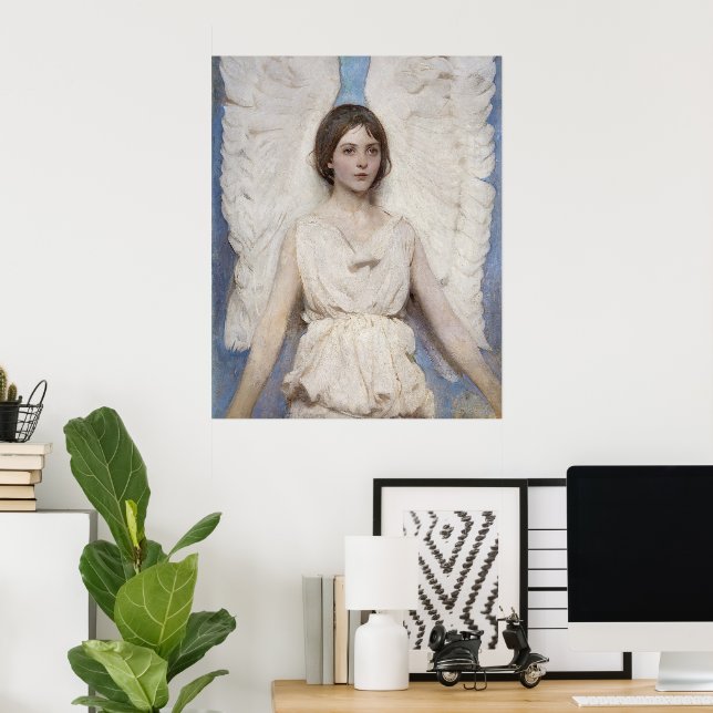 Poster Grace céleste : Angel par Abbott Handerson Thayer (Bureau à domicile)