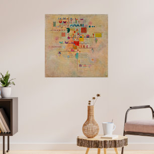 Poster Graceful Ascent, oeuvre d'art abstraite,