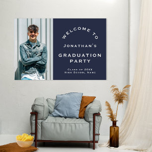 Poster Grad 2024 Homme Photo Welcome Graduation Party Mar