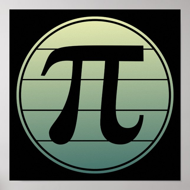 Poster Gradient | Happy Pi Day Math (Devant)