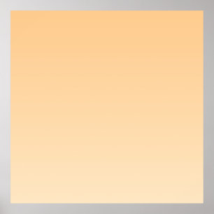Poster Gradient jaune clair et orange