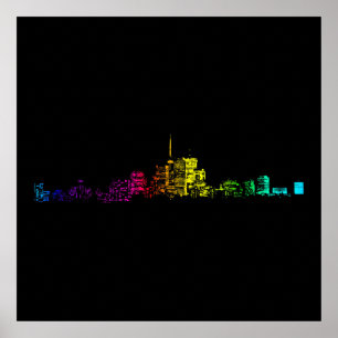 Poster Gradient Skyline de Toronto