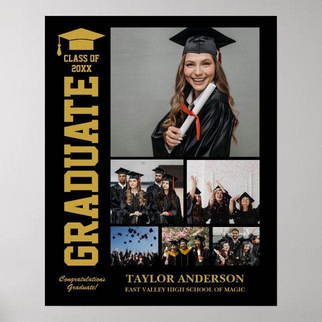 Poster Graduate Year Graduate Day Photo Collage (Devant)