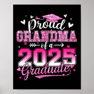 Poster Graduation 2025 Fière Grand-Mère De 2025 Graduate