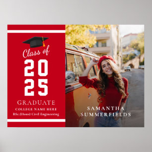 Poster Graduation 2025 Photo Modern Grad Party