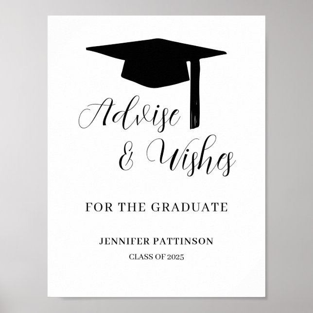 Poster Graduation Advise & Wishes Graduate (Devant)