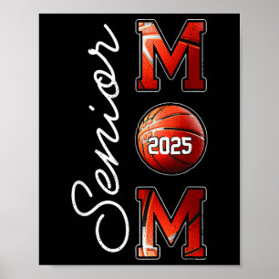 Poster Graduation Basketball Senior Maman 2025 Cl De 2025